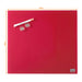 Best Value Nobo Glass Whiteboard, Magnetic, 300 x 300 mm Square Tile Design, Includes Glassboard Marker, Magnets and Fitting Kit, Red, 1903954
