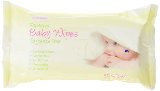 Best Value ECOCLENZ FPBW60FF Baby Wipes, Fragrance Free, 60 Wipes