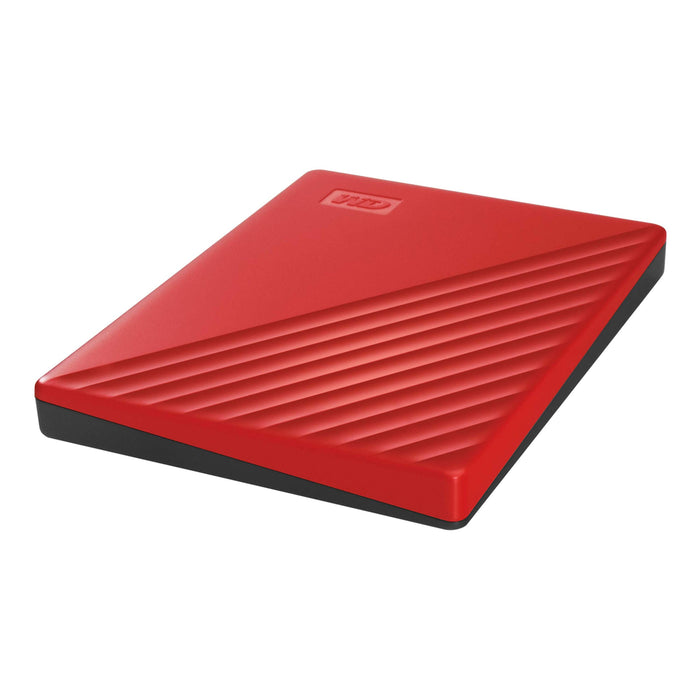 Best Value WD 2TB My Passport Portable Hard Drive with Password Protection and Auto Backup Software - Red