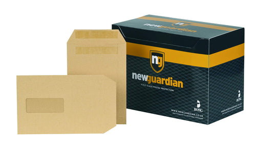 Best Value New Guardian Envelopes Heavyweight Pocket Press Seal Window Manilla C5 [Pack of 250]