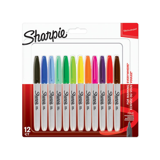 Best Value Sharpie 2065404 Fine Point Permanent Marker - Assorted (Pack of 12)