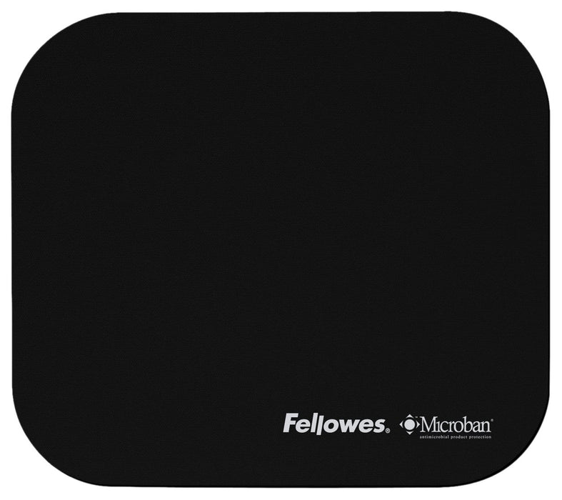 Best Value Fellowes 5933907 Mouse Pad with Microban Antibacterial Protection - Black