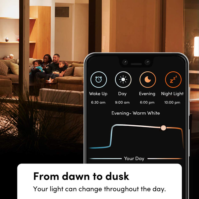 LIFX White to Warm - LED light bulb - shape: A60 - E27 - 9 W (equivalent 70 W) - class E - warm to cool white light - 1500-9000 K - white (pack of 2)