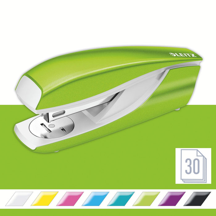 Best Value Leitz 50951054 Stapler, 30 Sheet Capacity, Ergonomic Metal Body, Includes Staples, WOW Range, Green