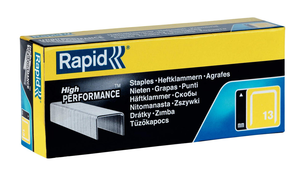 Best Value Rapid High Performance Staples, No.13, Leg Length 6 mm,, 11830700 - 5000 Pieces - Silver