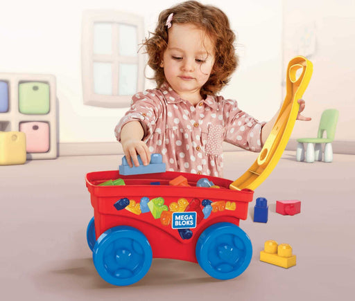 Mega Bloks Pull 'n' Play Wagon & Blocks /GRJ16