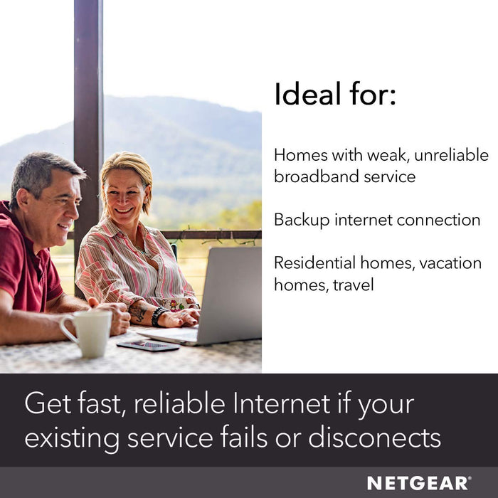 Best Value NETGEAR 4G LTE Broadband Modem - Use LTE as Backup Internet Connection, Unlocked, Works with any Mobile Network Provider (LB2120)