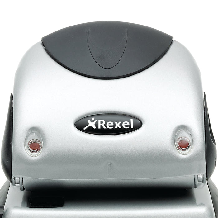 Best Value Rexel 2100743 Precision P225 2 Hole Punch Black/Silver 25 Sheet Capacity and Paper Alignment Indicator