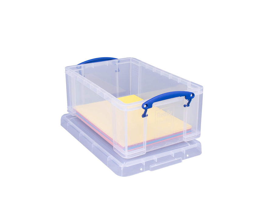 Best Value Really Useful 9 Litre Plastic Storage Box - Clear, Standard Packaging