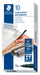 Best Value Staedtler Lumocolor Permanent Pen 317-9 Medium 1.0mm Line - Black (Pack of 10)