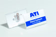 Best Value Durable Combi Clip Badge, 54 x 90 mm - Transparent, Pack of 25