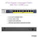 Best Value NETGEAR 8-Port Gigabit Ethernet PoE Network Switch (GS108PP) - Hub with 8 x PoE+ @ 123W Upgradeable, Desktop/Rackmount, and ProSAFE Lifetime Protection
