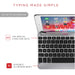 Brydge 7.9 Inch Bluetooth QWERTY English Apple iPad Mini Silver Keyboard Case