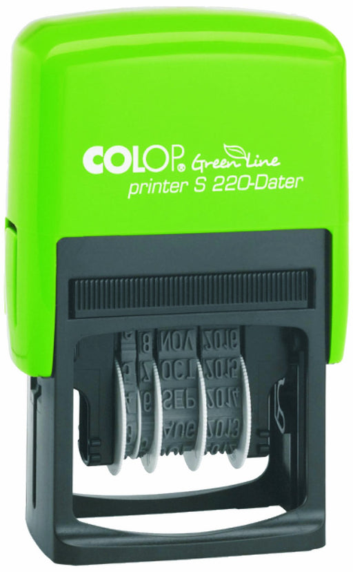 Best Value Colop S220 Green Line Date Stamp 12 Years Self-Inking Imprint 22x45mm Black Ref 15520050