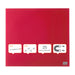 Best Value Nobo Glass Whiteboard, Magnetic, 300 x 300 mm Square Tile Design, Includes Glassboard Marker, Magnets and Fitting Kit, Red, 1903954