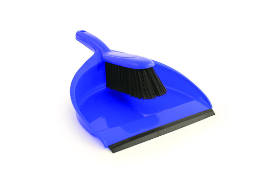 Best Value Abbey Plastic Dustpan and Soft Brush Set, Blue