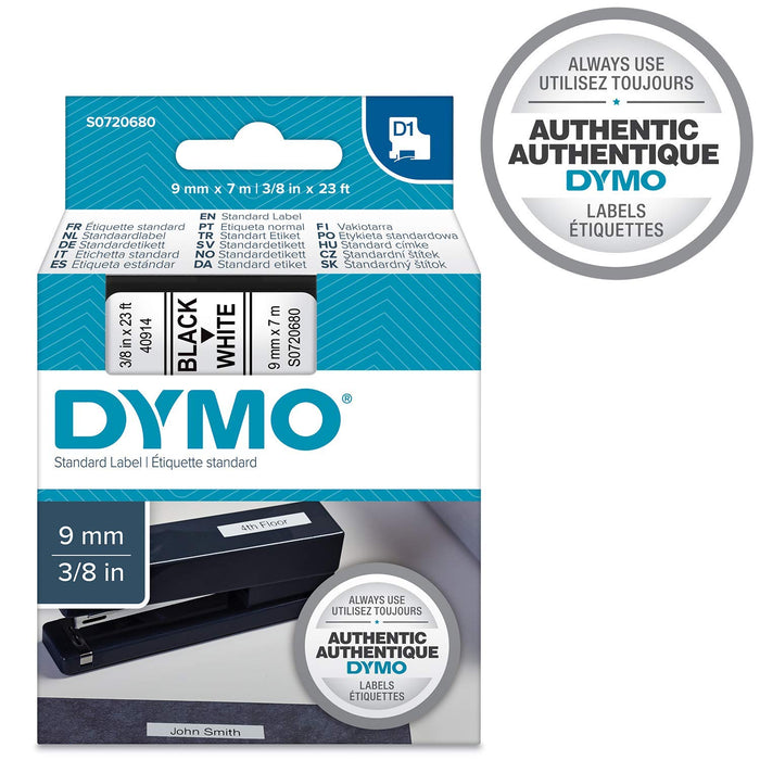 Best Value Dymo D1 Standard Self-Adhesive Labels for LabelManager Printers, 9 mm x 7 m