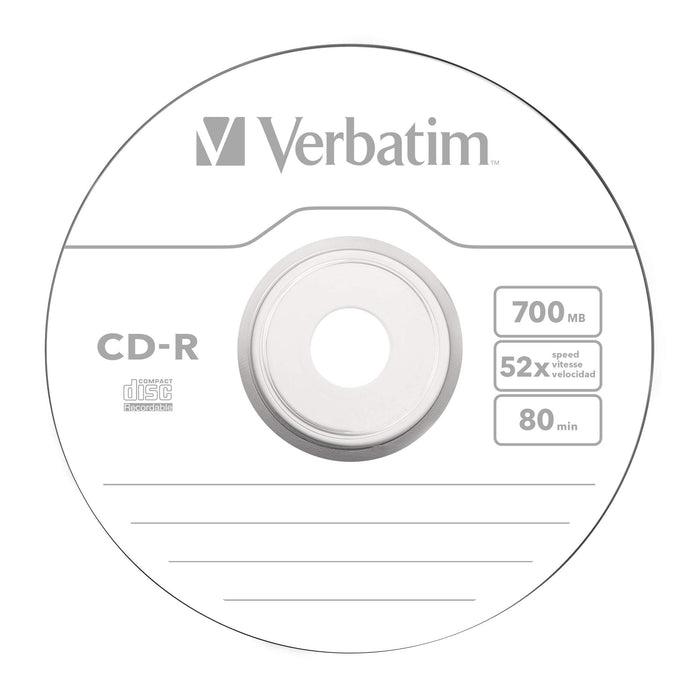 Best Value Verbatim 43411 700MB 52x Extra Protection CD-R - 100 Pack Spindle