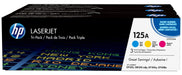 Best Value HP CF373AM 125A Original LaserJet Toner Cartridges, Cyan/Magenta/Yellow, Pack of 3