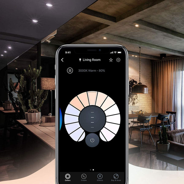 LIFX COLOR - LED light bulb - GU10 - 6 W - class G - 16 million colours - 2500-9000 K - pearl white (pack of 2)