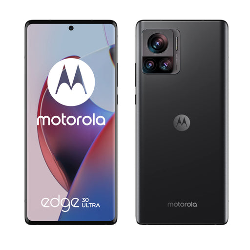 Motorola Edge 30 Ultra - 5G smartphone - dual-SIM - RAM 12 GB / Internal Memory 256 GB - pOLED display - 6.67" - 2400 x 1080 pixels (144 Hz) - 3x rear cameras 200 MP, 50 MP, 12 MP - front camera 60 MP - interstellar black