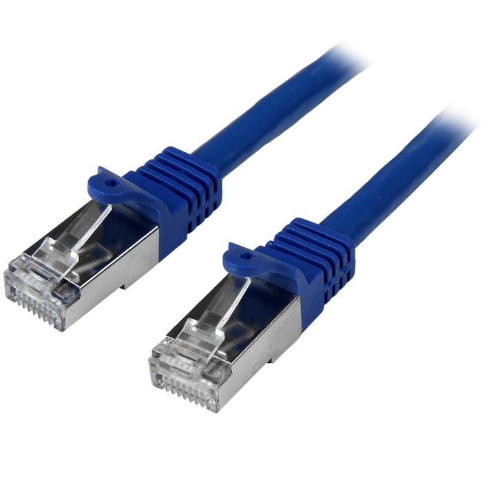 Best Value StarTech.com N6SPAT3MBL 3 m Cat6 Patch Cable, Shielded (SFTP) Snagless Gigabit Network Patch Cable - Blue Cat 6 Ethernet Patch Lead