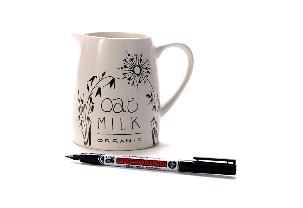 Best Value Uni-Ball 147540 Super Ink Permanent Marker Quick-drying Fade-free 0.9mm Line Ref 9001410 - Black [Pack of 12]