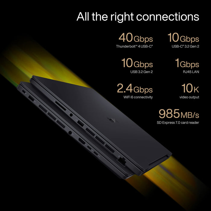 ASUS ProArt StudioBook Pro 16 OLED H7600ZW-L2004W - Intel Core i7 12700H / 2.3 GHz - Win 11 Home - GF RTX 3070 Ti - 16 GB RAM - 1 TB SSD NVMe, Performance - 16" OLED 3840 x 2400 (4K) - Wi-Fi 6 - mineral black