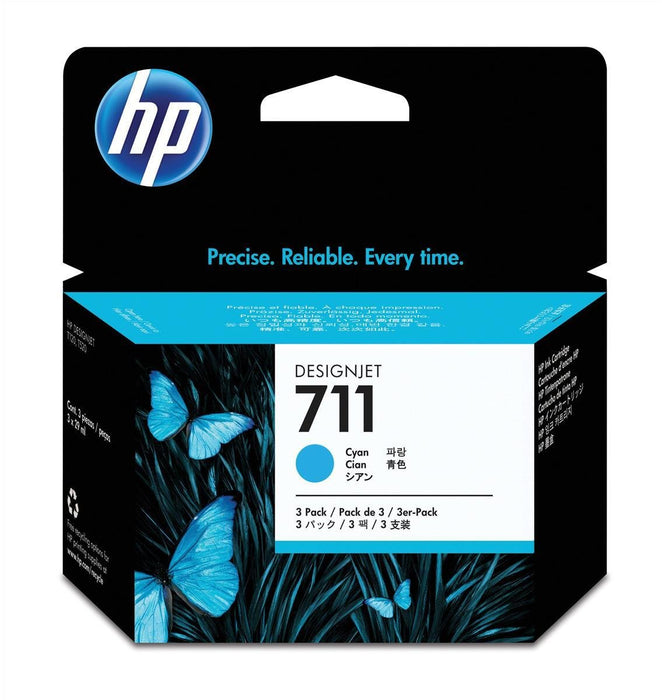 Best Value HP CZ134A Ink Cartridge - Cyan (Pack of 3)