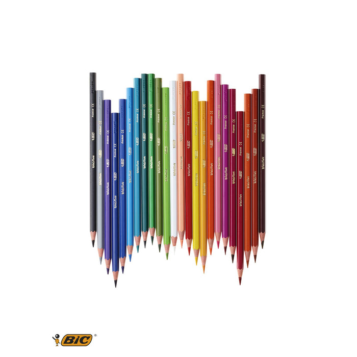 Best Value Autumn Nights BIC KIDS Wood Free Colouring Pencils x24