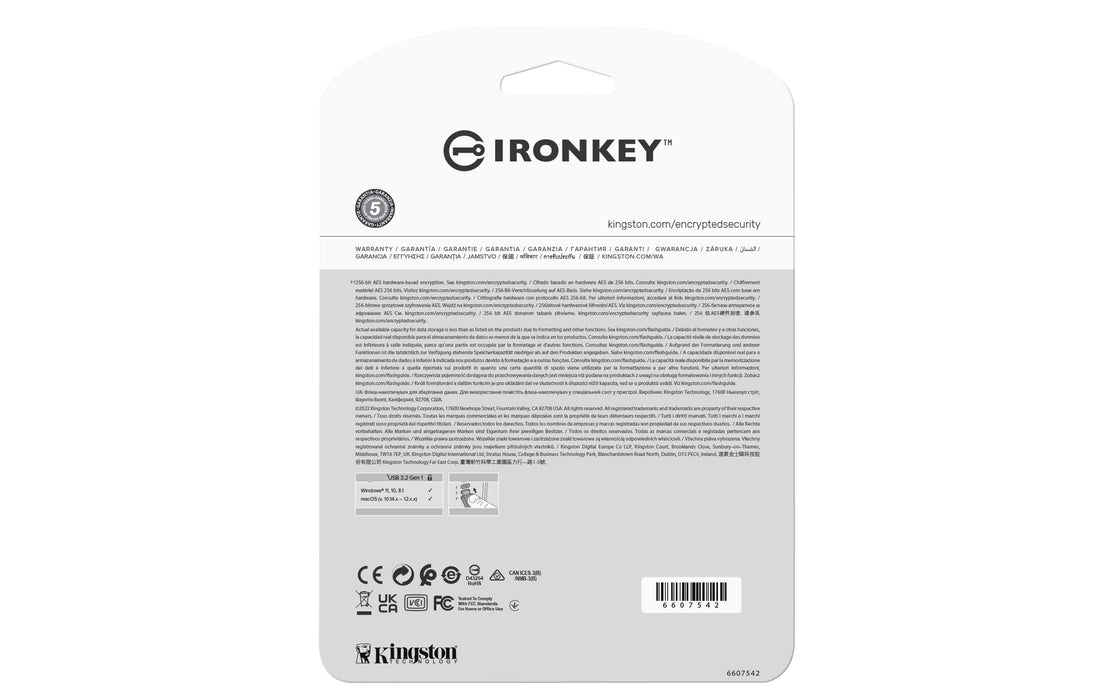 Kingston IronKey Vault Privacy 50 Series - USB flash drive - encrypted - 64 GB - USB 3.2 Gen 1 - TAA Compliant