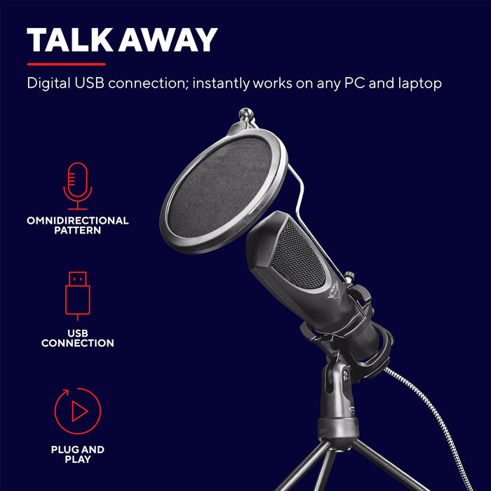 Trust GXT 232 USB Wired Mantis Streaming Microphone