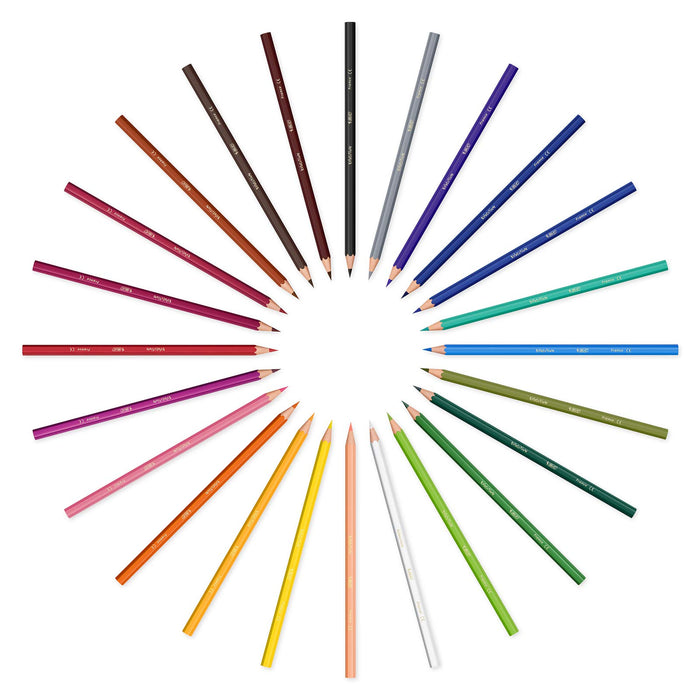 Best Value BIC Kids Evolution ECOlutions Colouring Pencils - 24 Assorted Colours, Tin Pot of 60