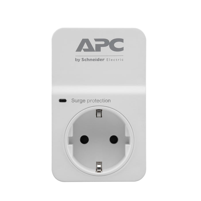 APC SurgeArrest Essential - Surge protector - AC 230 V - output connectors: 1 - Germany - white