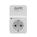 APC SurgeArrest Essential - Surge protector - AC 230 V - output connectors: 1 - Germany - white