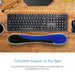 Best Value Kensington Duo Gel - Ergonomic Keyboard Wrist Rest with Gel Wrist Support Pad - 90 x 36 x 480 mm - Blue (62397)