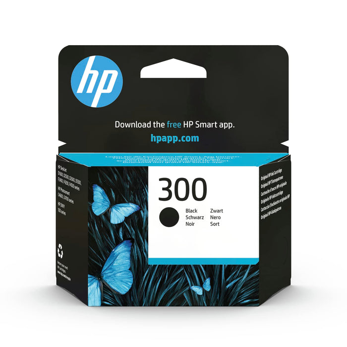 HP 300 - 4 ml - black - original - ink cartridge - for Deskjet D2563, D5560, F2480, F4213, F4580, ENVY 100 D410, 11X D411, 120, Photosmart C4680