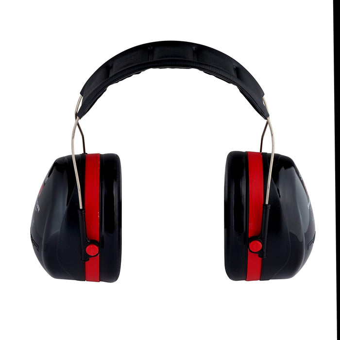 Best Value 3M Peltor Optime III Earmuffs with Headband, 35 dB, Black/Red - Protection against high noise levels in industrial settings - 1x Peltor ear defender