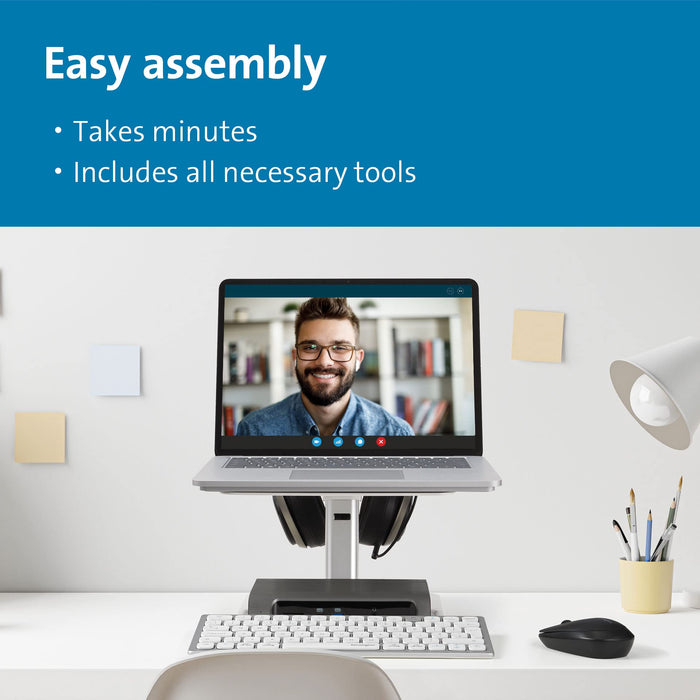 Kensington SmartFit - Notebook stand - up to 16" - grey, white, silver