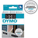 Best Value Dymo D1 Standard Labelling Tape 12mm x 7m - White on Black