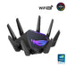 ASUS ROG Rapture GT-AXE16000 - Wireless router - 6-port switch - 10 GigE, 2.5 GigE, 802.11ax (Wi-Fi 6E) - WAN ports: 3 - 802.11a/b/g/n/ac/ax (Wi-Fi 6E) - Multi-Band