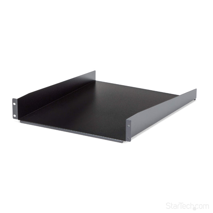Best Value StarTech.com 2U Fixed Server Rack Mount Shelf - 22" Deep Steel Universal Cantilever Tray for 19" AV, Data, Network Equipment Rack - 50lbs (CABSHELF22)