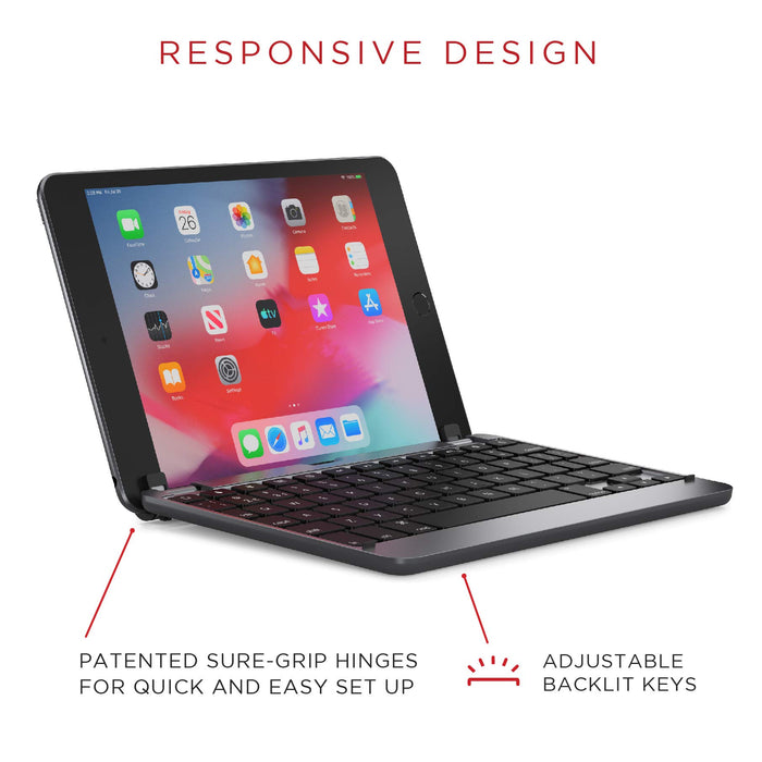 Brydge 7.9 Inch Bluetooth QWERTY English Apple iPad Mini Space Grey Keyboard Case