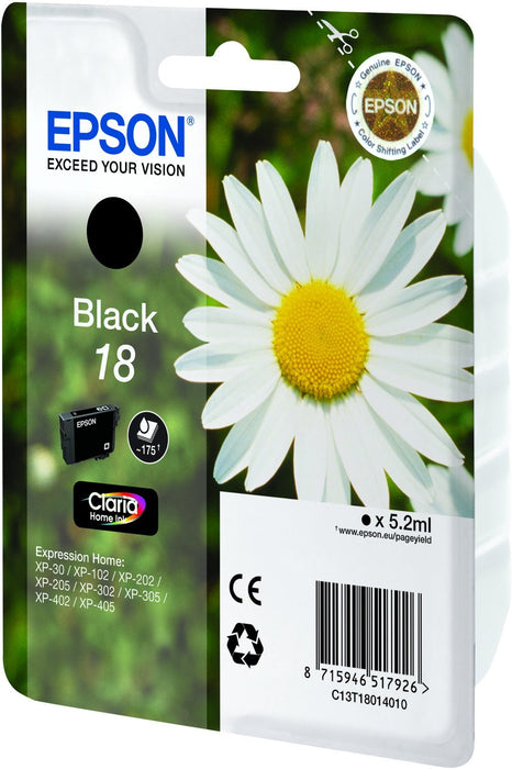 Best Value Epson XP30/102/202/302/405 Standard Ink Cartridge, Black, Genuine, Amazon Dash Replenishment Ready