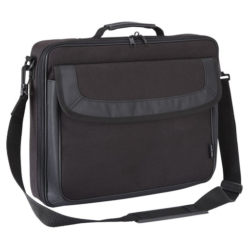 Best Value Targus Classic Clamshell Premium Protective Laptop Bag with Handles specifically designed to fit up to 15-15.6-Inch, Black (TAR300)