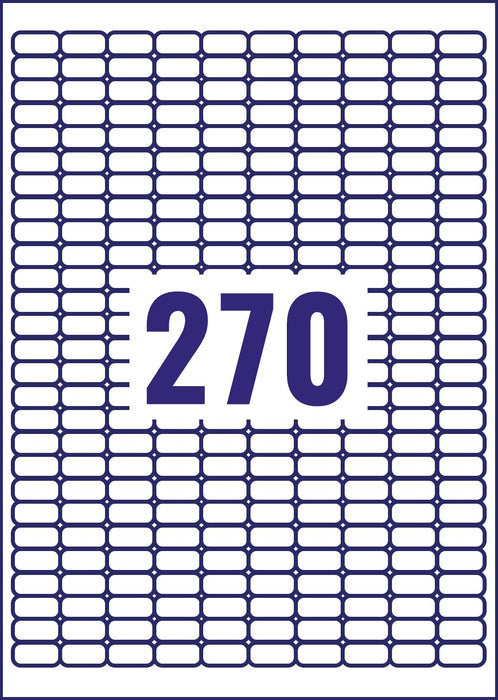 Best Value Avery J8659-25 Self-Adhesive Mini Filing Labels, 270 Labels Per A4 Sheet