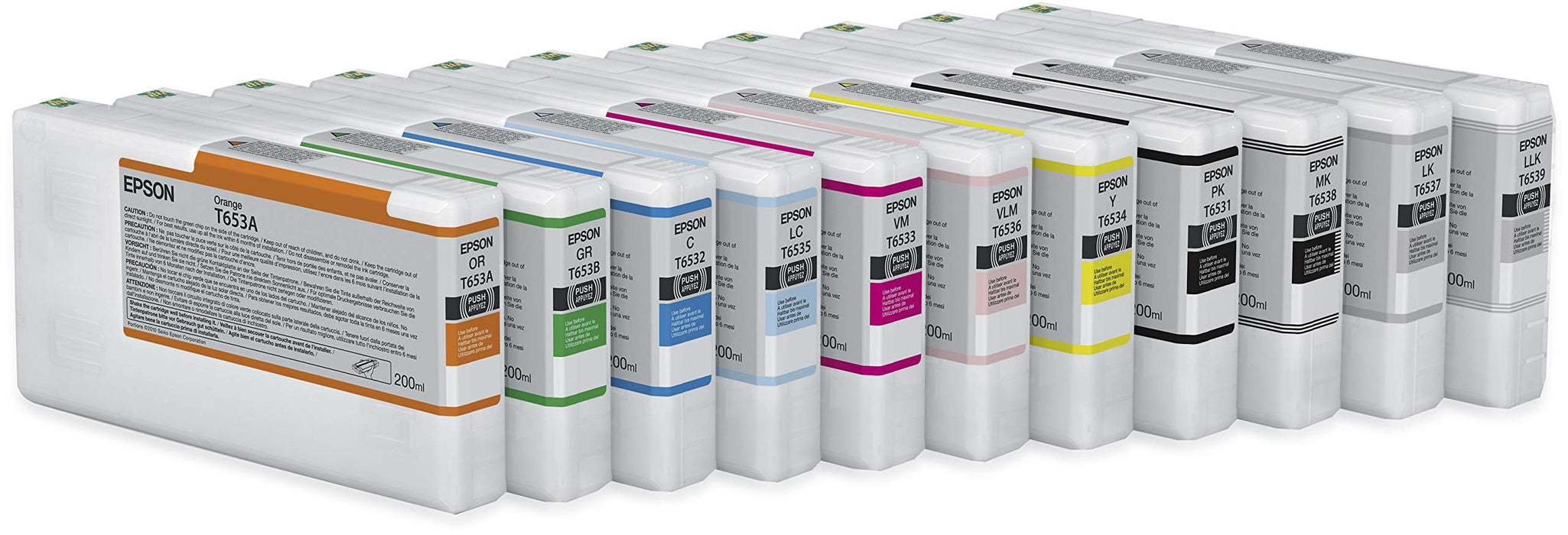 Epson Ink Cartridges, Ultrachrome HDR, T6538, Singlepack, 1 x 200.0 ml Matte Black, Standard