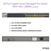 Best Value NETGEAR 28-Port Gigabit Ethernet Smart Managed Pro PoE Switch (GS728TPP) - with 24 x PoE+ @ 380W, 4 x 1G SFP, Desktop/Rackmount, and ProSAFE Lifetime Protection
