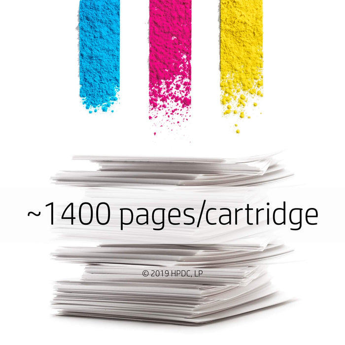 Best Value HP CF373AM 125A Original LaserJet Toner Cartridges, Cyan/Magenta/Yellow, Pack of 3