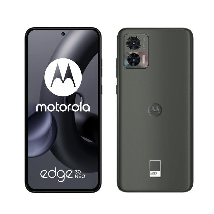 Motorola Edge 30 Neo - 5G smartphone - dual-SIM - RAM 8 GB / Internal Memory 128 GB - pOLED display - 6.28" - 2400 x 1080 pixels (120 Hz) - 2x rear cameras 64 MP, 13 MP - front camera 32 MP - black onyx